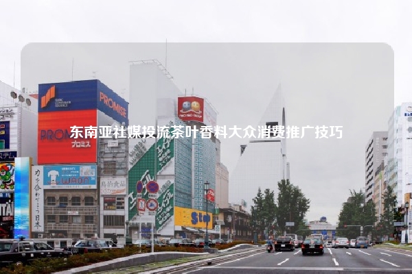 东南亚社媒投流茶叶香料大众消费推广技巧