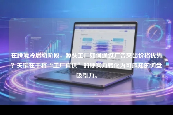 在跨境冷启动阶段，源头工厂如何通过广告突出价格优势？关键在于将“工厂直供”的硬实力转化为可感知的询盘吸引力。