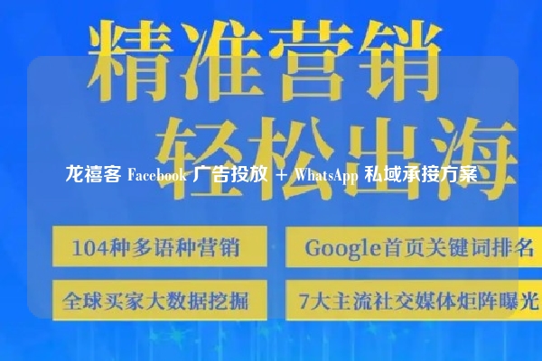龙禧客 Facebook 广告投放 + WhatsApp 私域承接方案