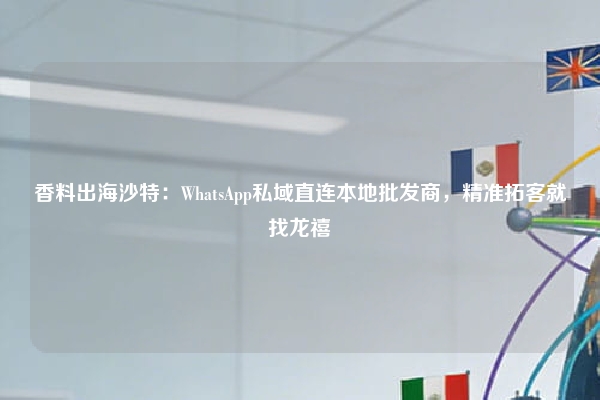 香料出海沙特：WhatsApp私域直连本地批发商，精准拓客就找龙禧
